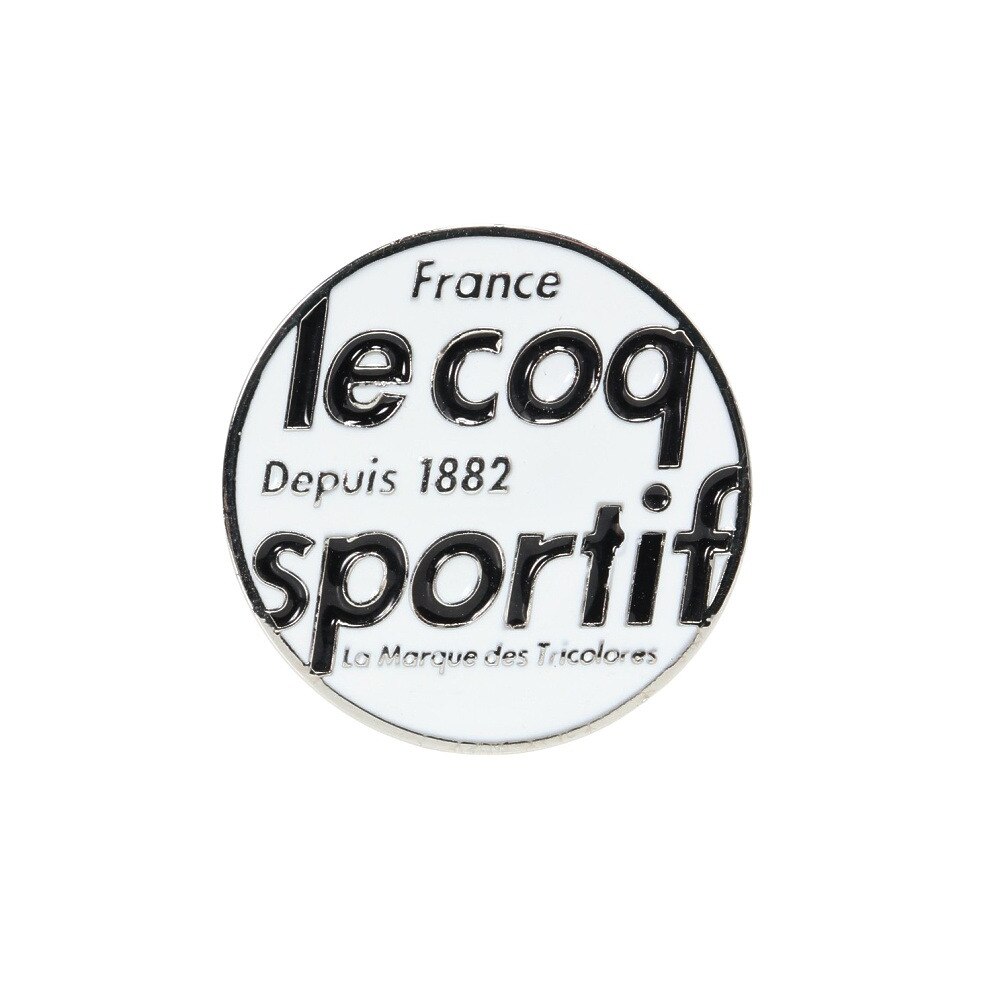 ルコックスポルティフ（lecoqsportif）（メンズ、レディース）ゴルフ クリップマーカー LG5SAZ60M WHBK