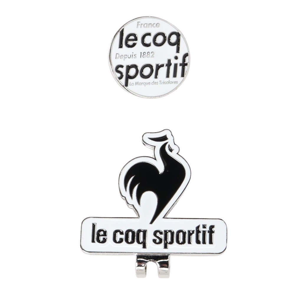 ルコックスポルティフ（lecoqsportif）（メンズ、レディース）ゴルフ クリップマーカー LG5SAZ60M WHBK