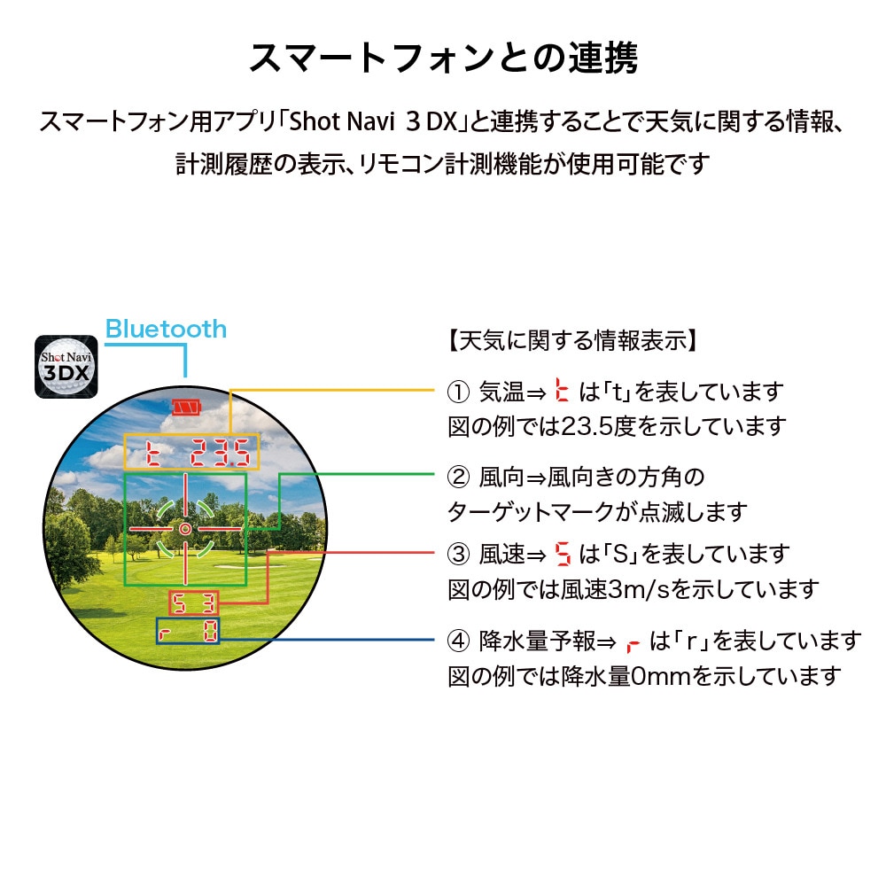 ショットナビ（Shot Navi）（メンズ、レディース）ゴルフ 距離計測器 LS RAYS GR PRO Laser Sniper