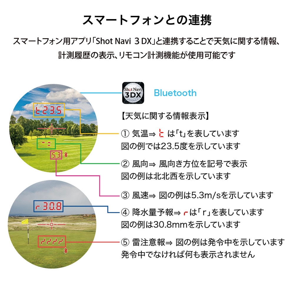 ショットナビ（Shot Navi）（メンズ、レディース）ゴルフ 距離計測器 Voice LasergR Leo PROg