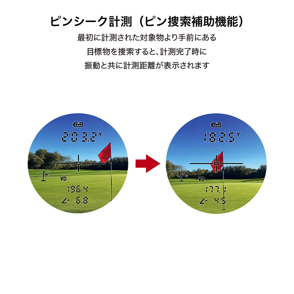 ショットナビ（Shot Navi）（メンズ、レディース）ゴルフ 距離計 レーザースナイパー RAYS プラス Laser Sniper RAYS Plus B