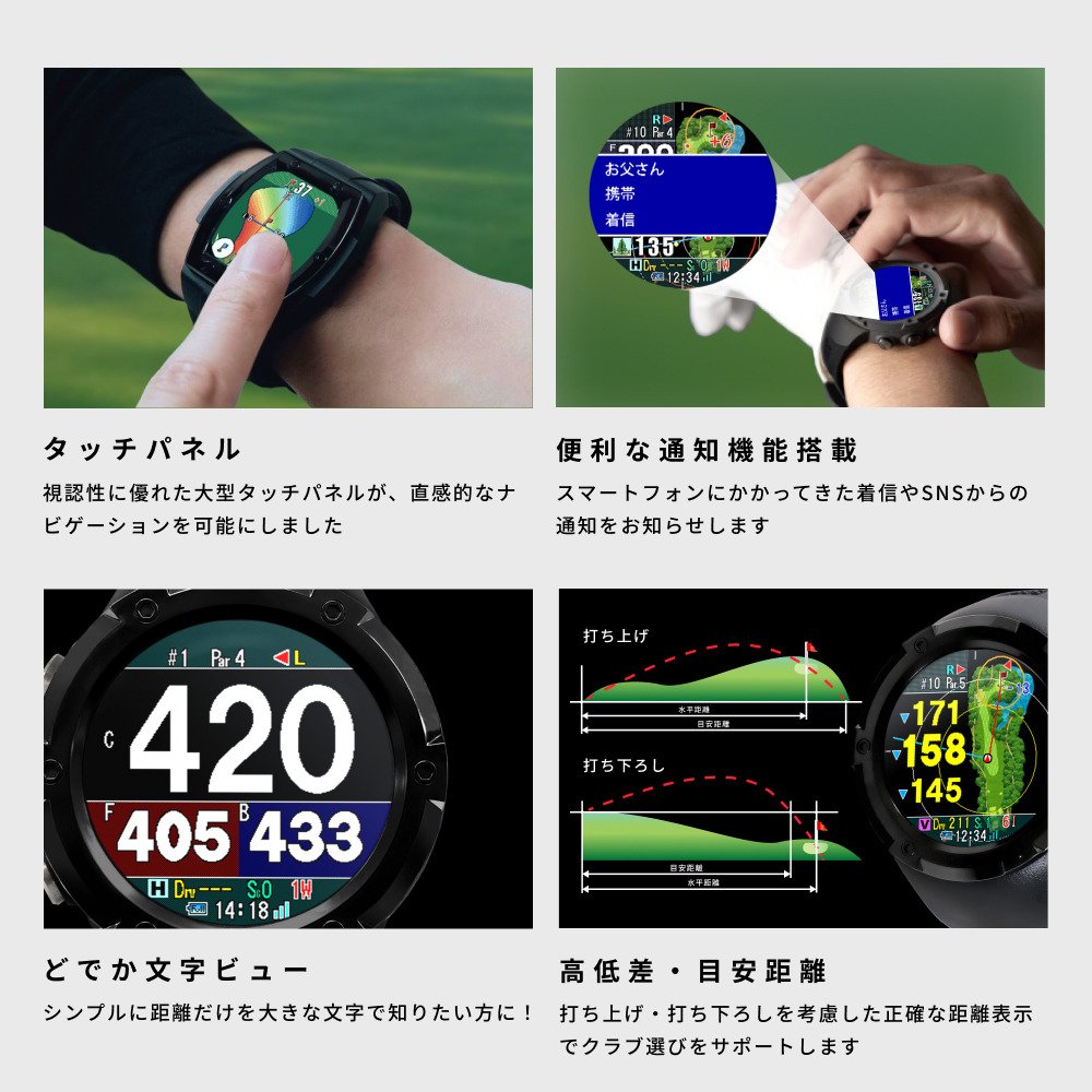 ショットナビ（Shot Navi）（メンズ、レディース）ゴルフ 距離計 Crest