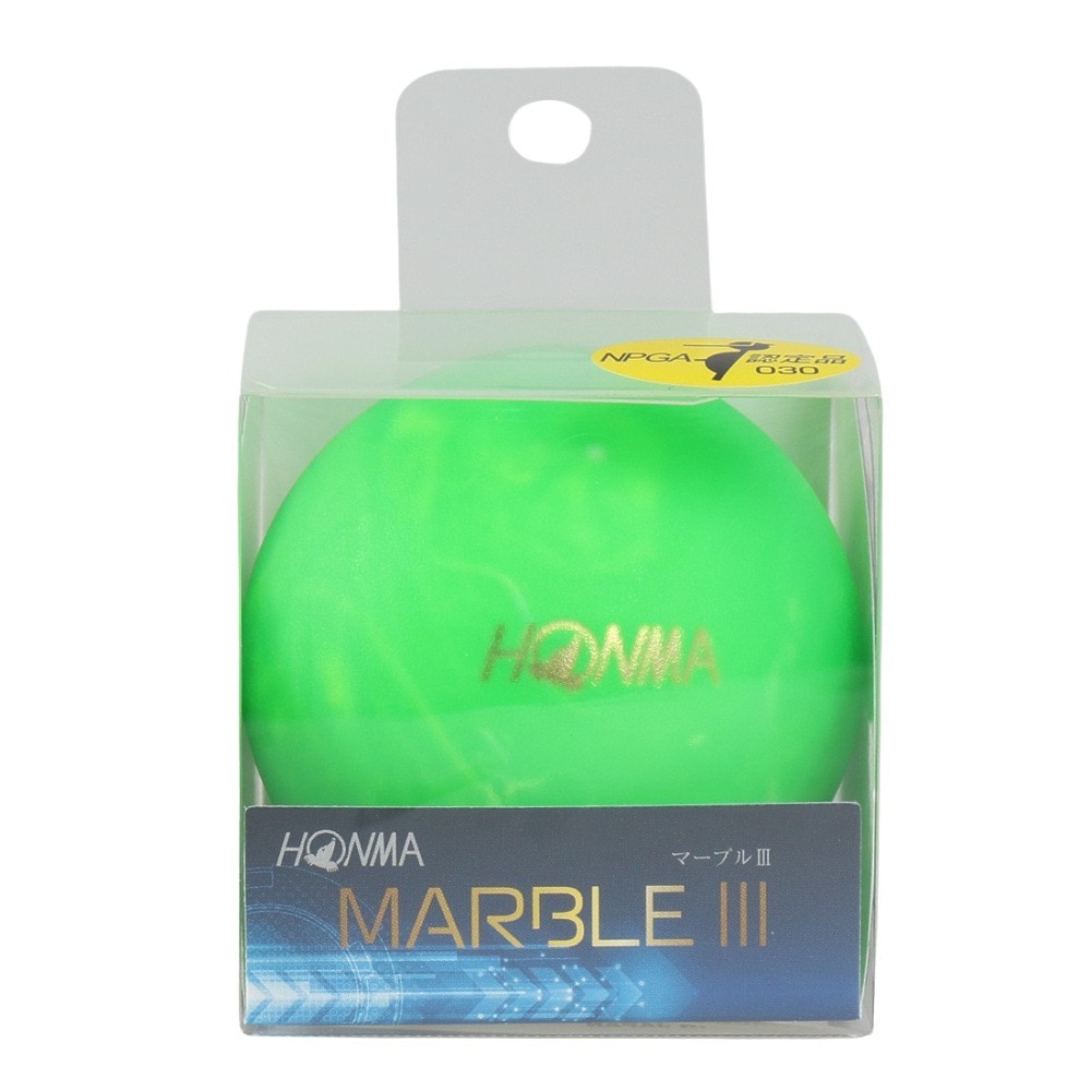 本間ゴルフ（HONMA）（メンズ、レディース）パークゴルフ ボール マーブル3 PGA2501gR