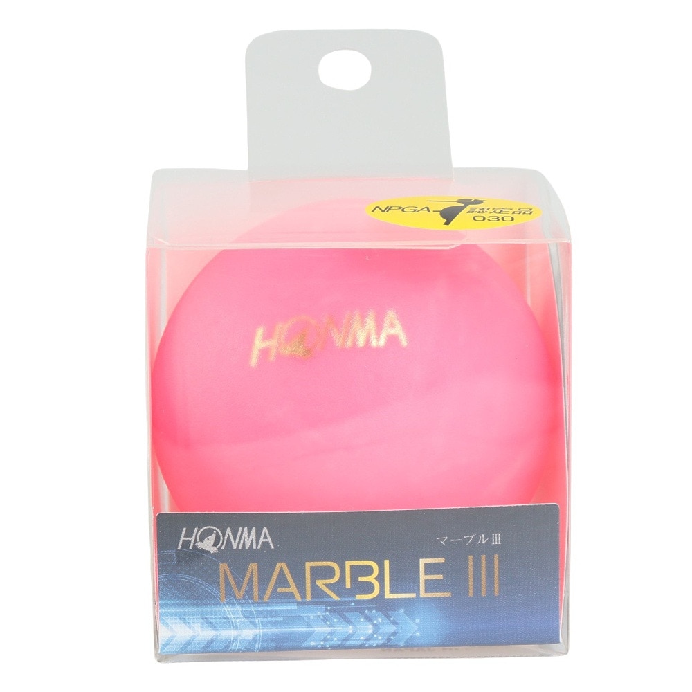 本間ゴルフ（HONMA）（メンズ、レディース）パークゴルフ ボール マーブル3 PGA2501 PK