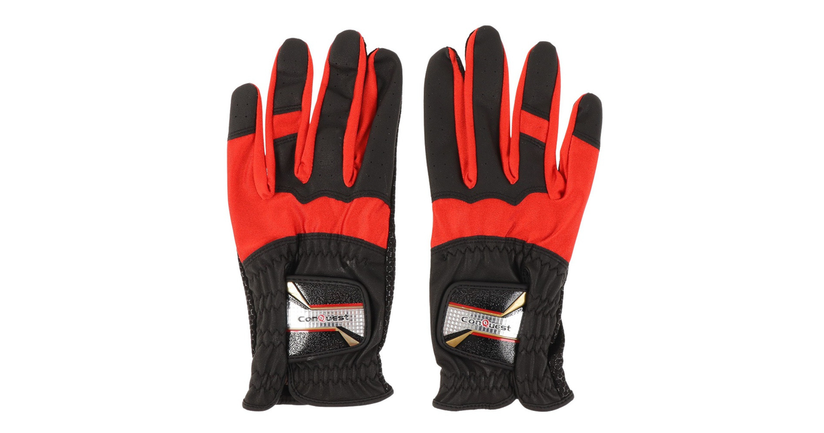 986円 一番人気物 マルシン MARUSHIN パークゴルフ ストロンググリップグローブ JPN-041CQ BK RD LL メンズ レディース