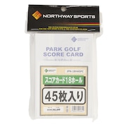ノースウェイ（NORTHWAY）（メンズ、レディース）パークゴルフ スコアカード18ホール JPN-18H45PC