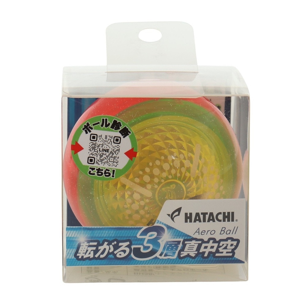 ハタチ（HATACHI）（メンズ、レディース、キッズ）グラウンドゴルフ エアロボール イエロー×レッド BH3861-92