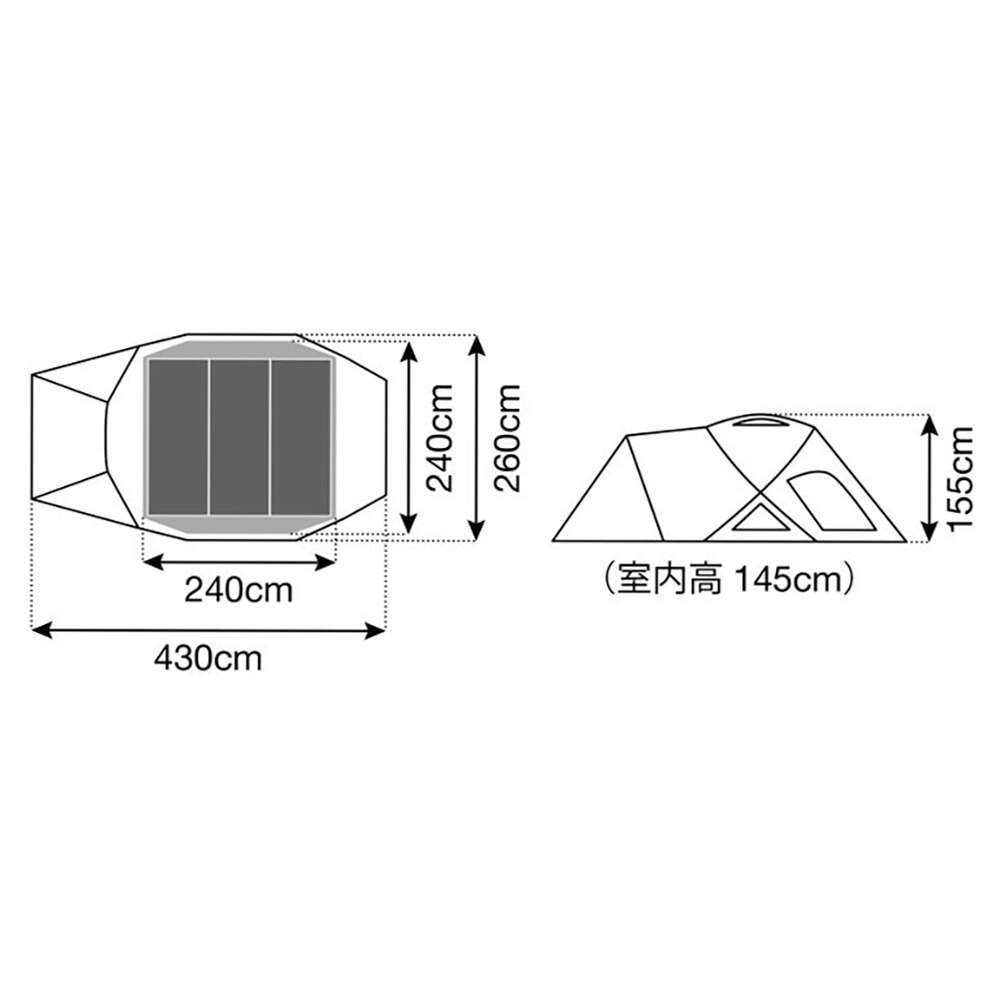 スノーピーク（snow peak） テント キャンプ用品 ランドブリーズPro.3 ファミリーテント SD-643