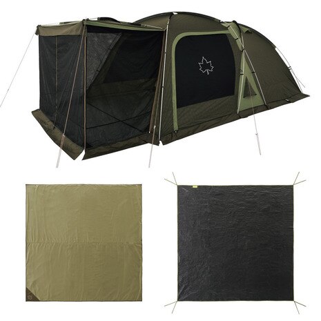 テント 3ルームテントチャレンジセットneos 3ルームドゥーブル XL-BJ 71809559 ファミリー画像