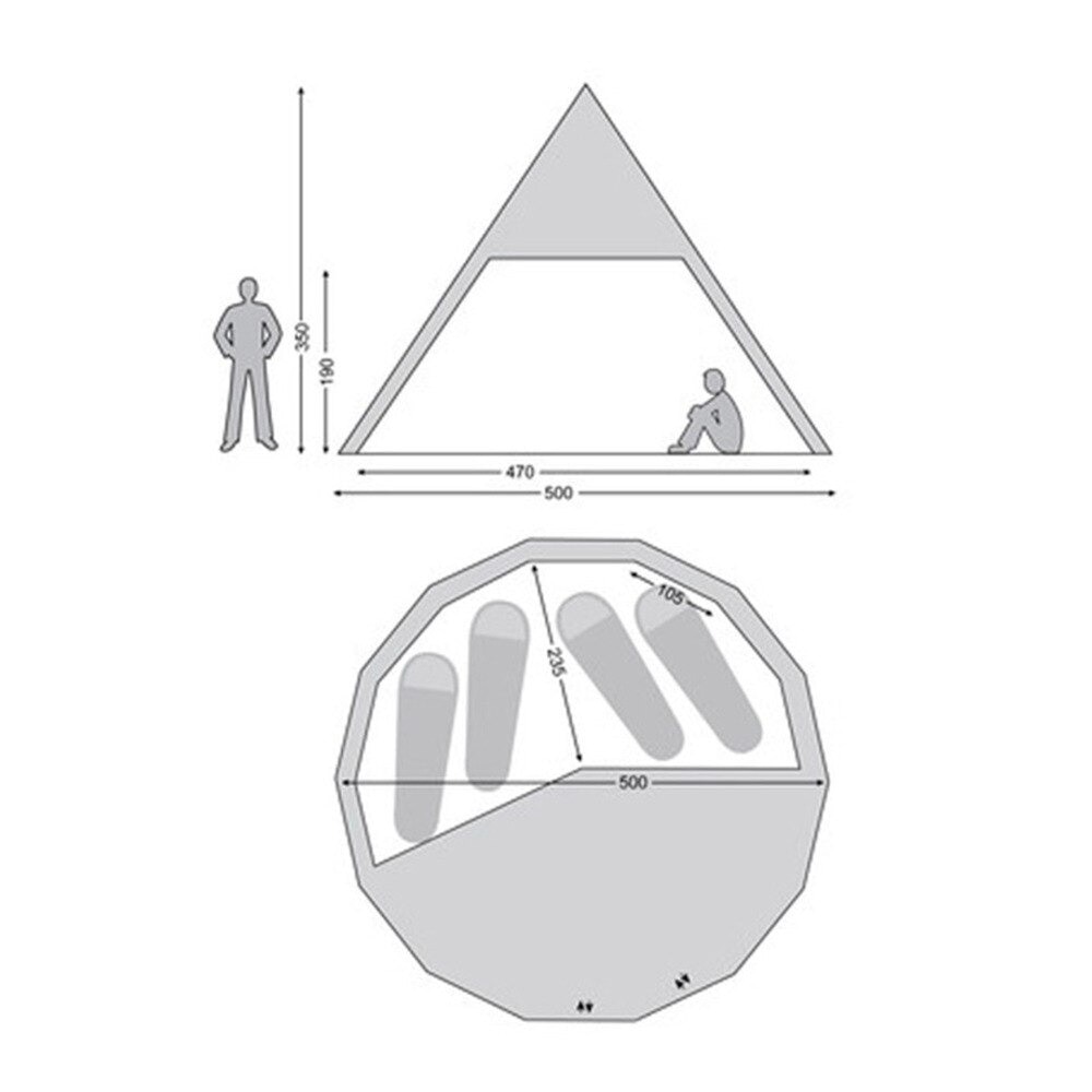 ノルディスク（Nordisk） テント キャンプ 8～10人用 ティピー型 コットンテント アルフェイム 19.6 Alfheim 19.6 Tent 142014