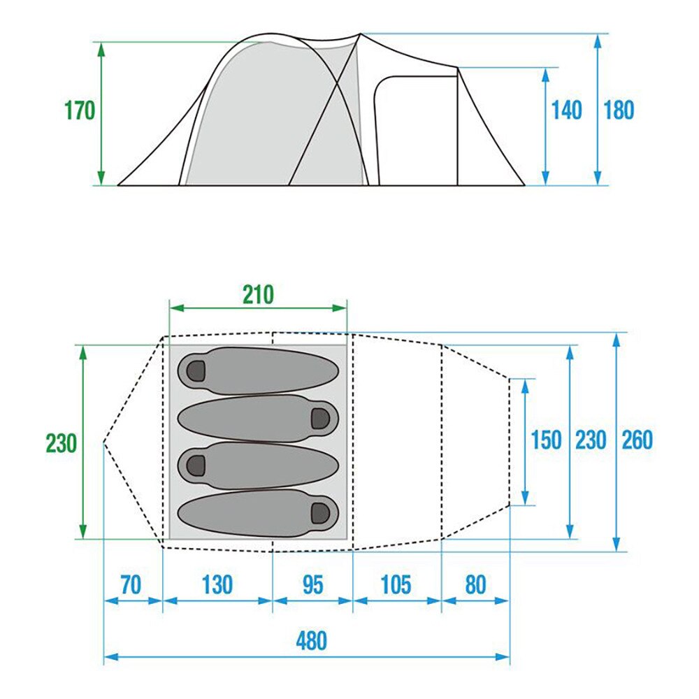 ザ・ノース・フェイス（THE NORTH FACE） テント キャンプ 4人用 中型 ランダー4 NV22318 NT