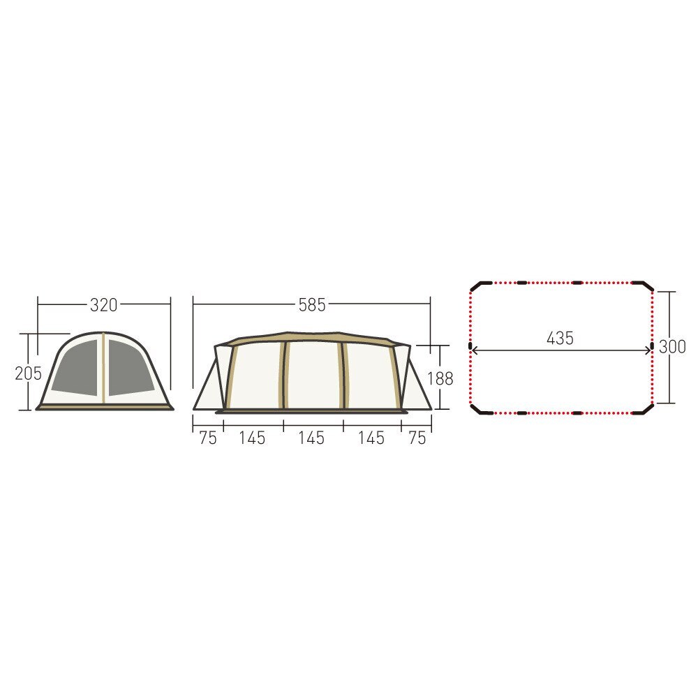 オガワ（ogawa） 2ルーム設計 高耐久 テント 5人用 アポロン T/C 2789