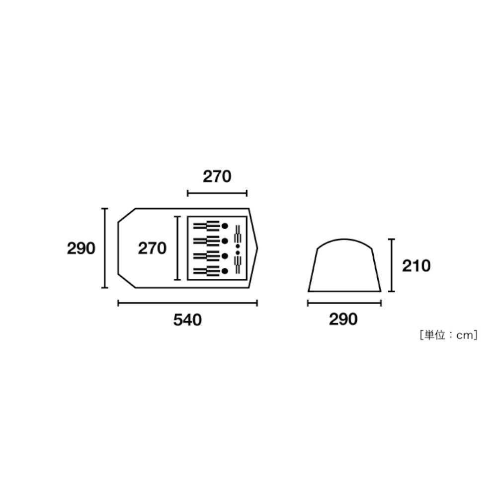 ロゴス（LOGOS） 2ルームテント プレミアム PANELグレートドゥーブル