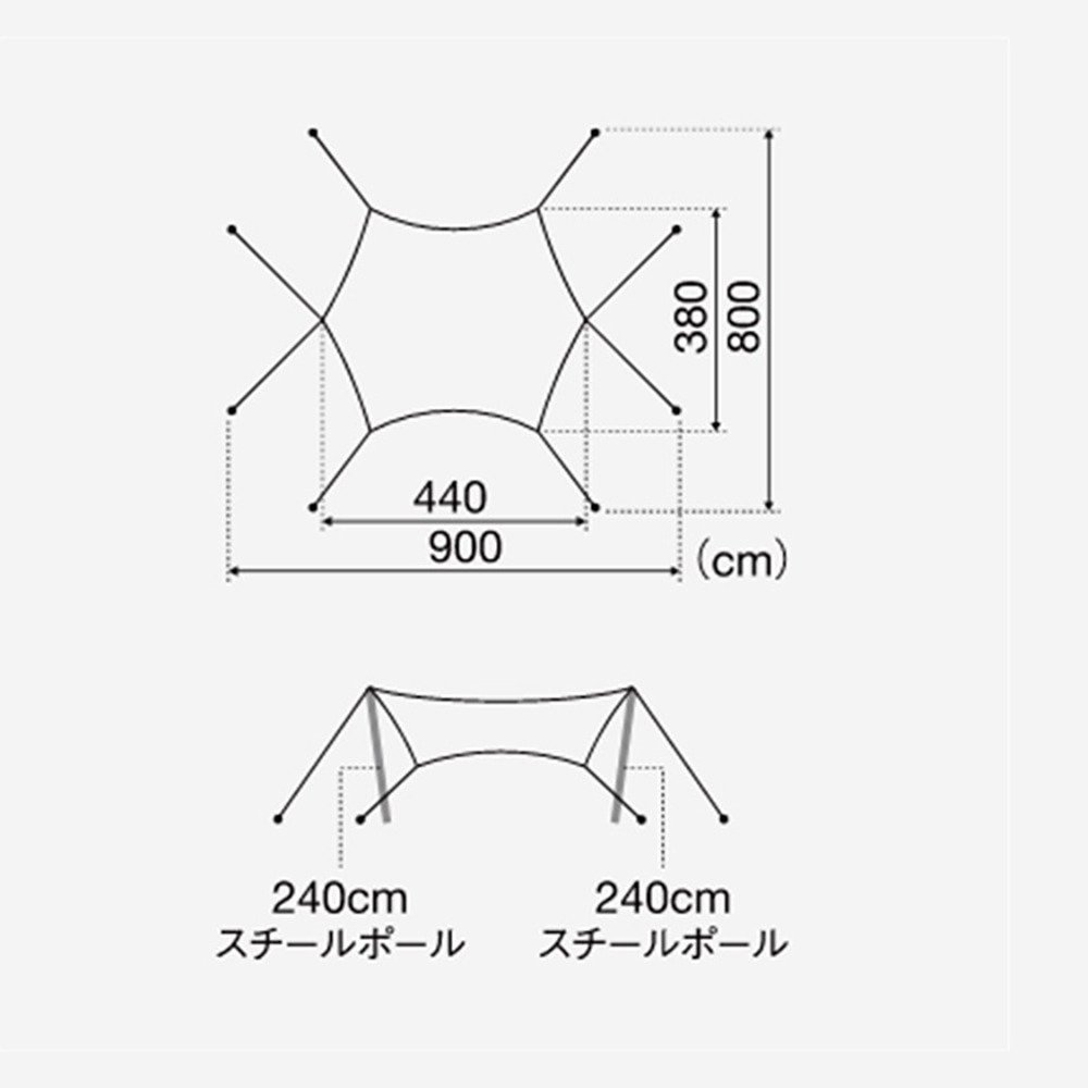 テント タープ マットシート 3点セット 6人用 ランドロックパック FK-366 TP-870 SET-250-1H 8