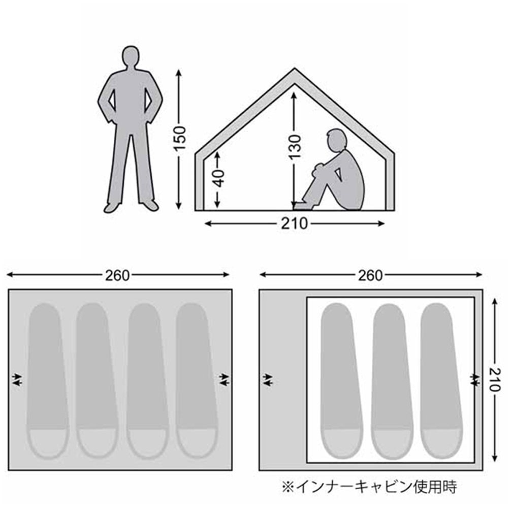 ノルディスク（Nordisk） テント ファミリーテント ファミリーテント ユドゥン 5.5 Basic Cotton Tent 242022