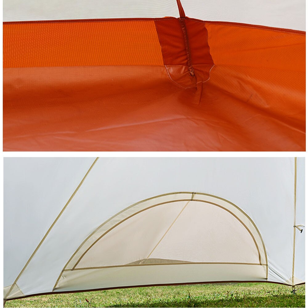 タンシャンゼ（TAN XIAN ZHE） テント マウンテンハット4 TXZ-1128 WH ホワイト 2～4人用 ワンポールテント 防虫 防風 防水 アウトドア キャンプ