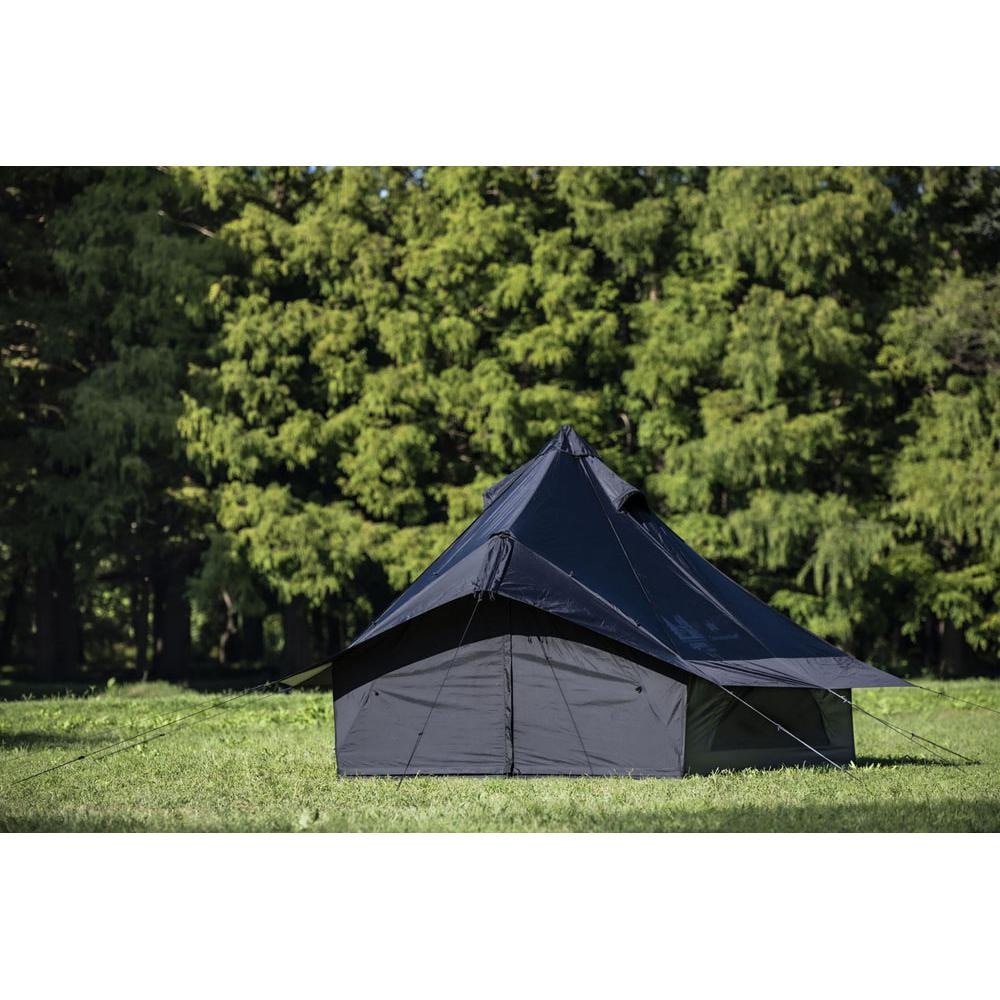 カナディアンEST テント キャンプ ワンポールテント 4人用 グロッケ8 ブラック CETO1003