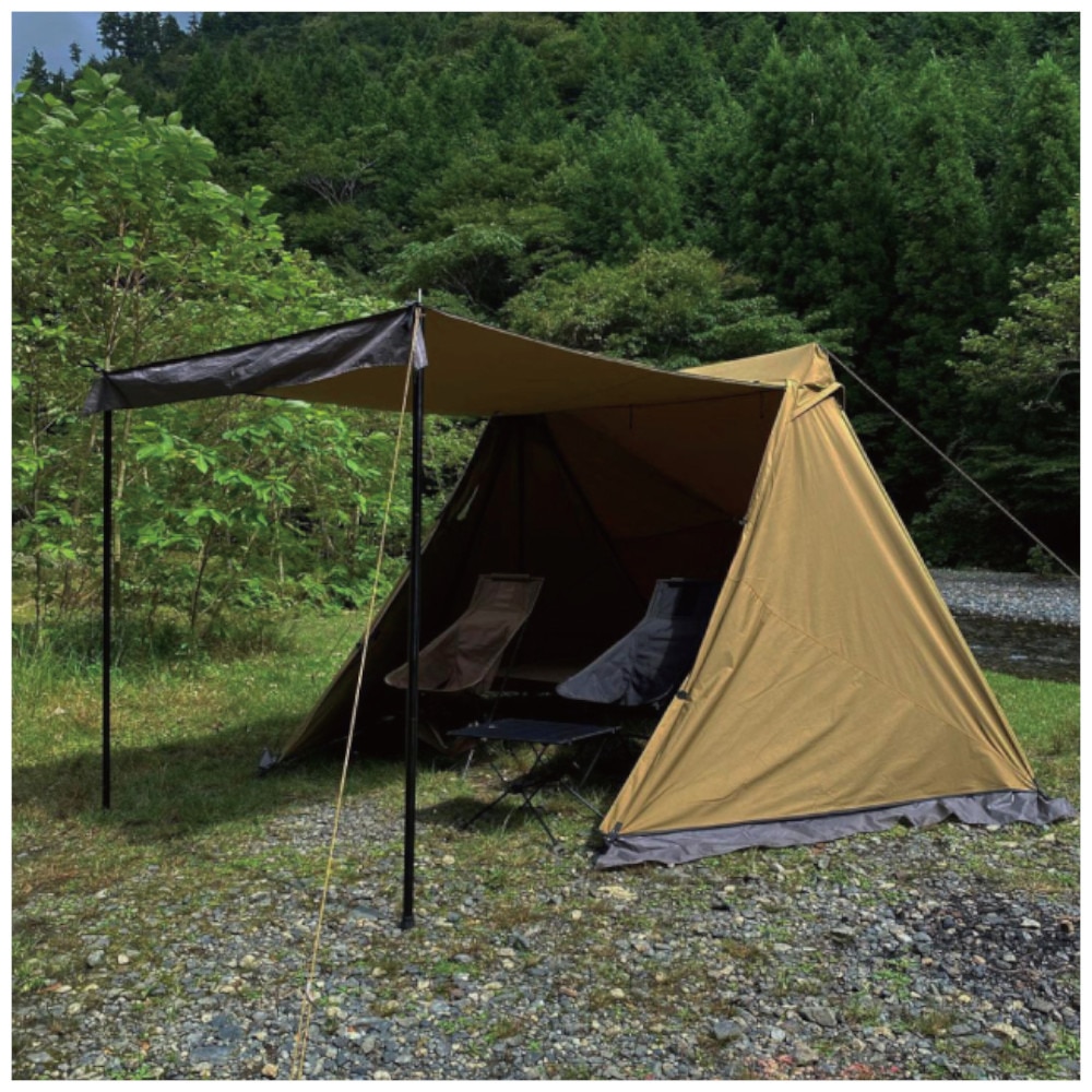 DUCKNOT（DUCKNOT） テント キャンプ ツーリングテント ハンティングヘキサ T/C (2022年度版)  722201 コヨーテ アウトドア