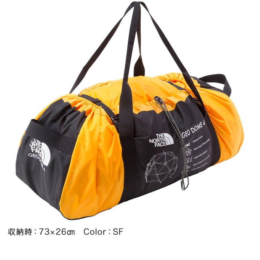 ノースフェイス（THE NORTH FACE） テント キャンプ 登山 4人用 ジオドーム 4 NV22311 SF