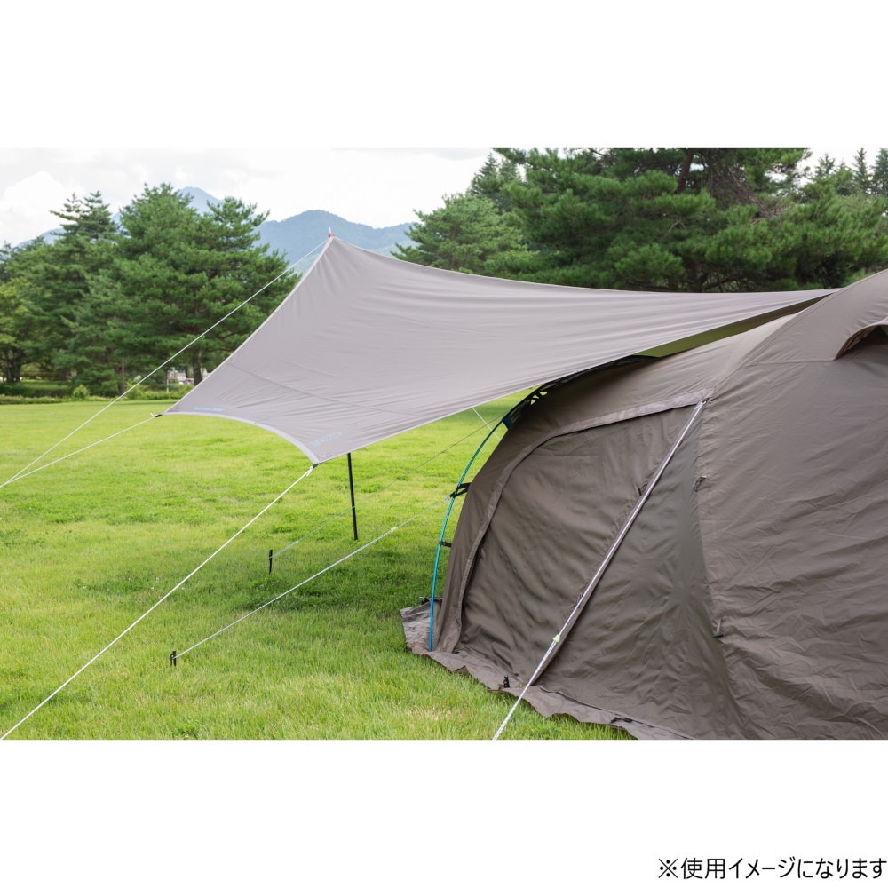 ホールアース（Whole Earth） タープ テント キャンプ HEXA TARP 2.0 ヘキサタープ WE2MDA22 GRY