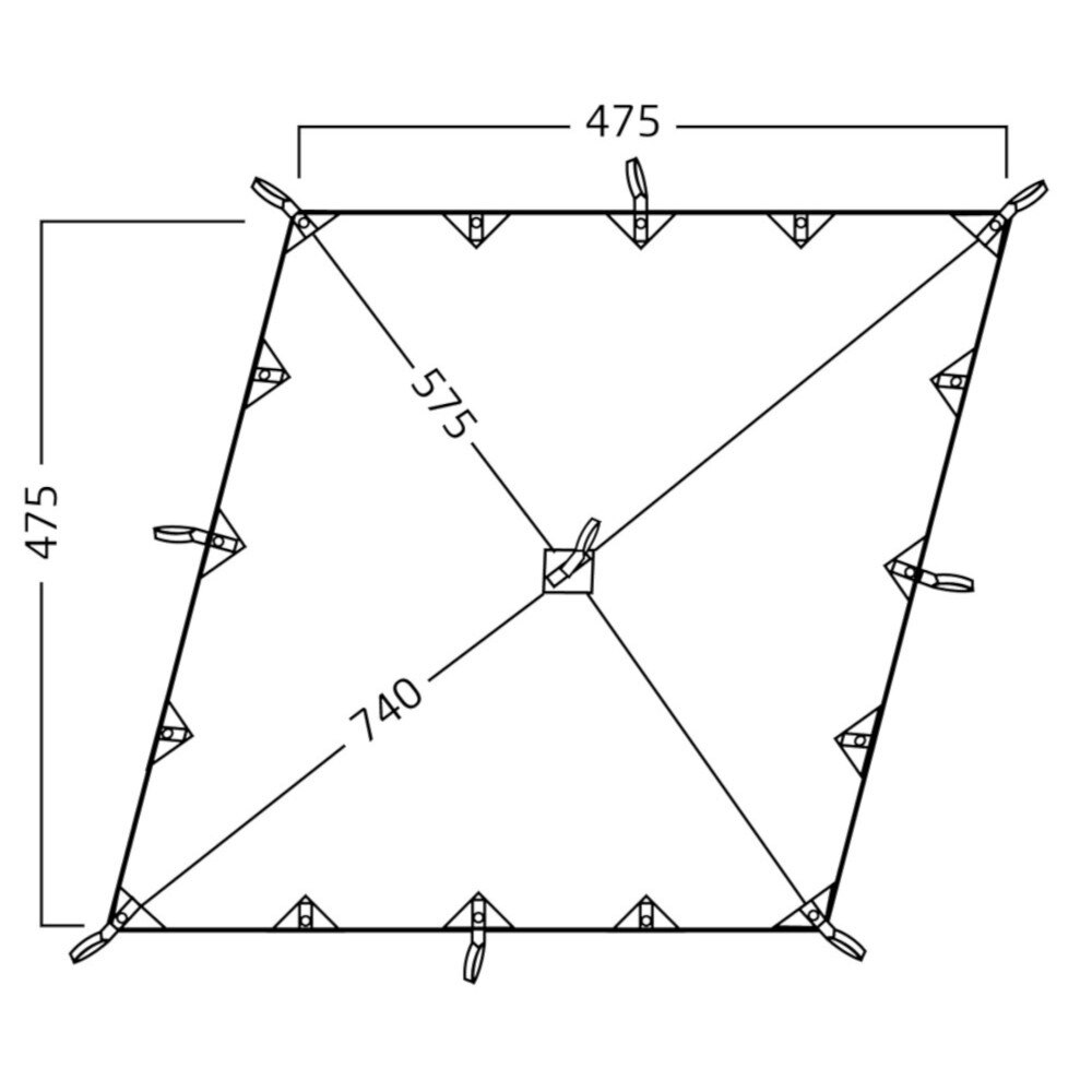 ノルディスク（Nordisk） タープ テント キャンプ カーリ20ダイヤモンド Kari 20 Diamond 242044