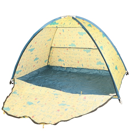 テント 一人用 2人用 フル・クローズ サンシェード WE23DA01 YEL ファミリー