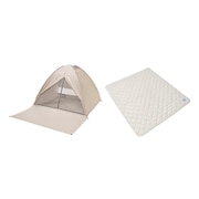 ポップアップテント レジャーシート 2点セット ファンタイムシェード WE2TDA65 RELA ピクニックシート WE2TDZ47 IVORY
