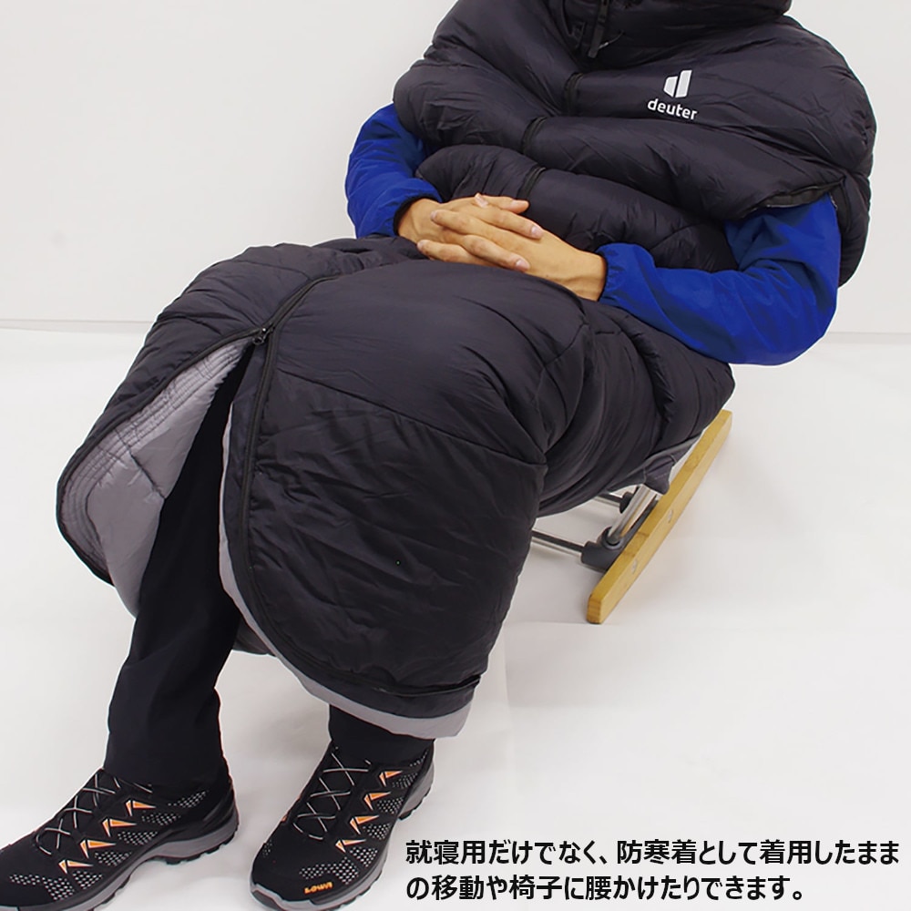 ドイター（deuter） シュラフ 寝袋 マミー型 化繊 スターキャッチャー STAR CATCHER ブラック -10度 DS6701021-7000 キャンプ 登山 トレッキング
