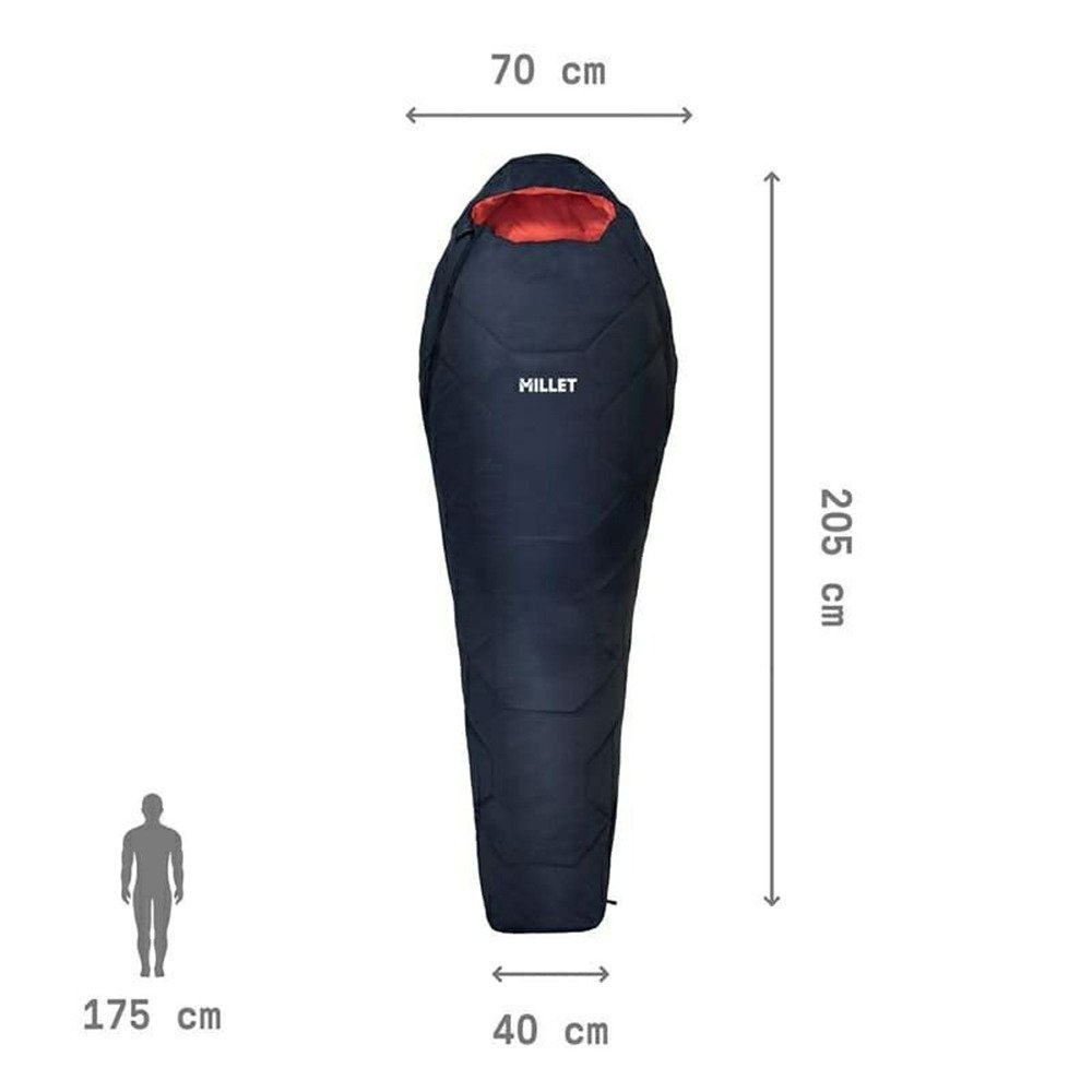 ミレー（Millet） シュラフ 寝袋 マミーキャンプ 登山 バイカル 750W MIC1135-N7317