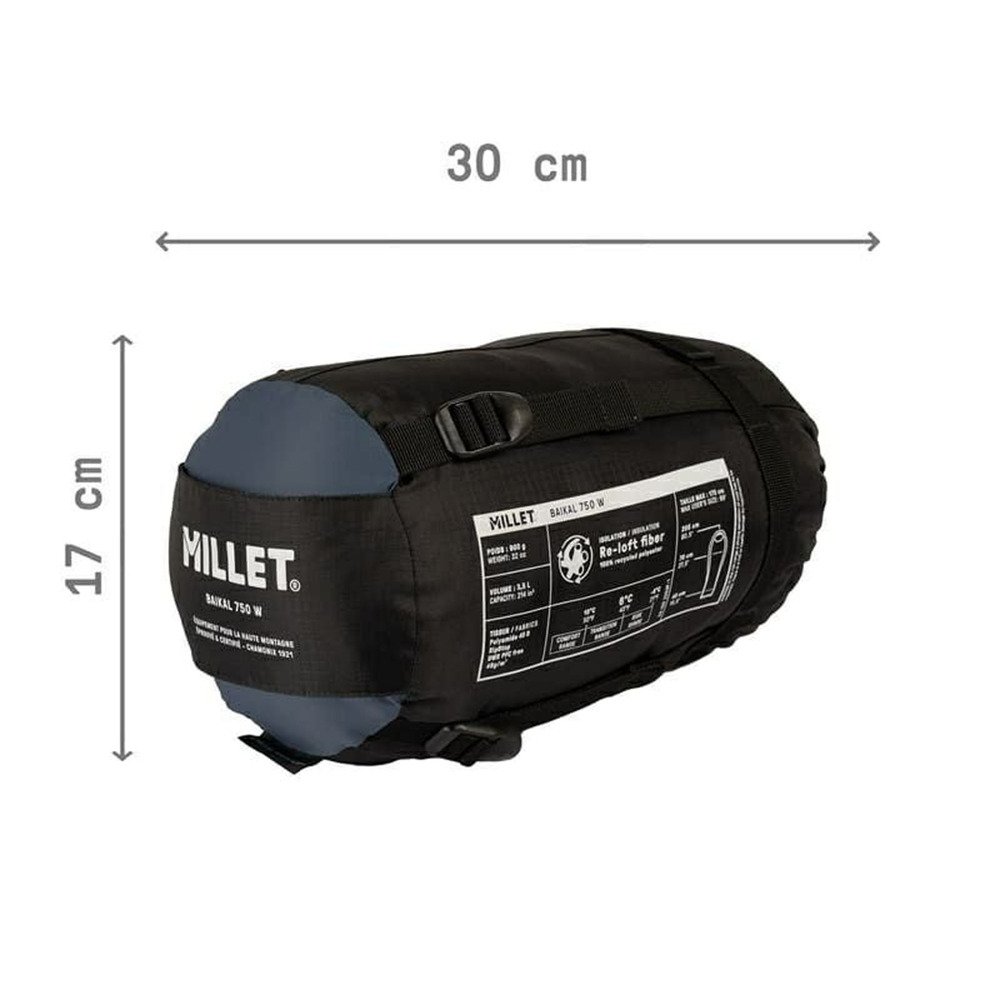 ミレー（Millet） シュラフ 寝袋 マミーキャンプ 登山 バイカル 750W MIC1135-N7317