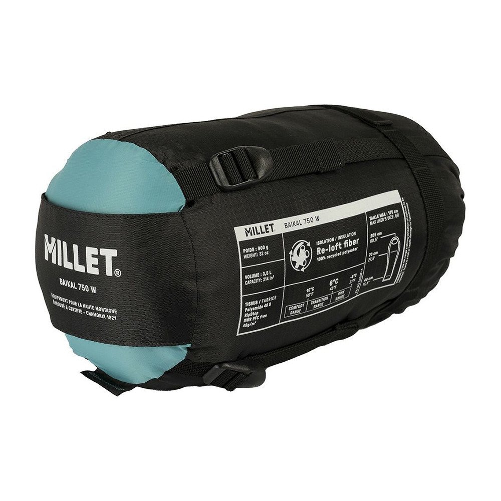ミレー（Millet） シュラフ 寝袋 マミーキャンプ 登山 バイカル 750W MIC1135-N9457