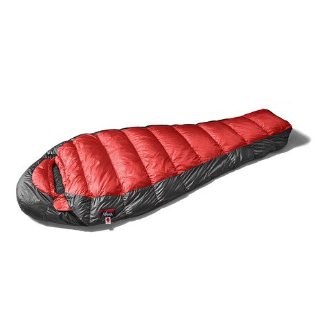 寝袋 シュラフ 車中泊 冬キャンプ -4℃ ウルトラドライダウンバッグ450DX UDD BAG 450DX レギュラー RED UDD17 キャンプ用品の画像