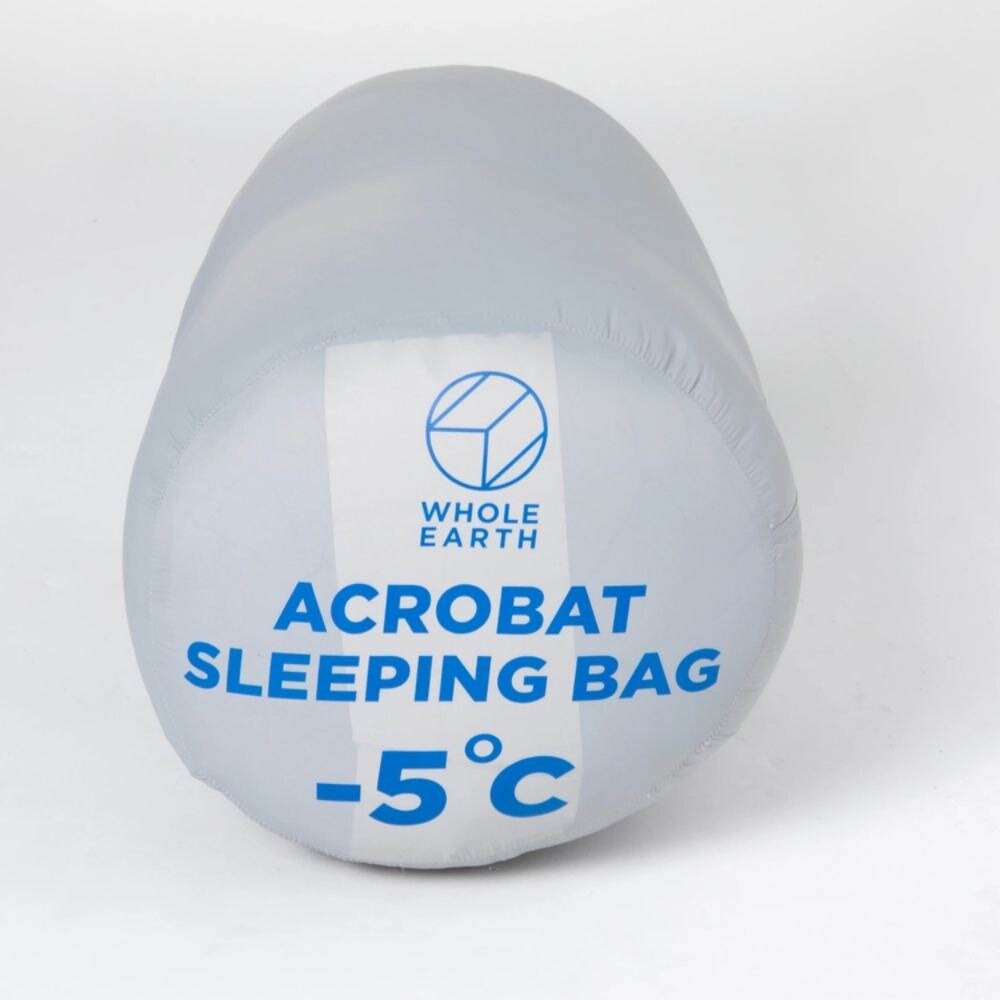 ホールアース（Whole Earth） マミー型シュラフ 寝袋 ACROBAT SLEEPING BAG 5 アクロバットスリーピングバッグ 5 WE2LDE07 GRY  キャンプ 冬 ダウン
