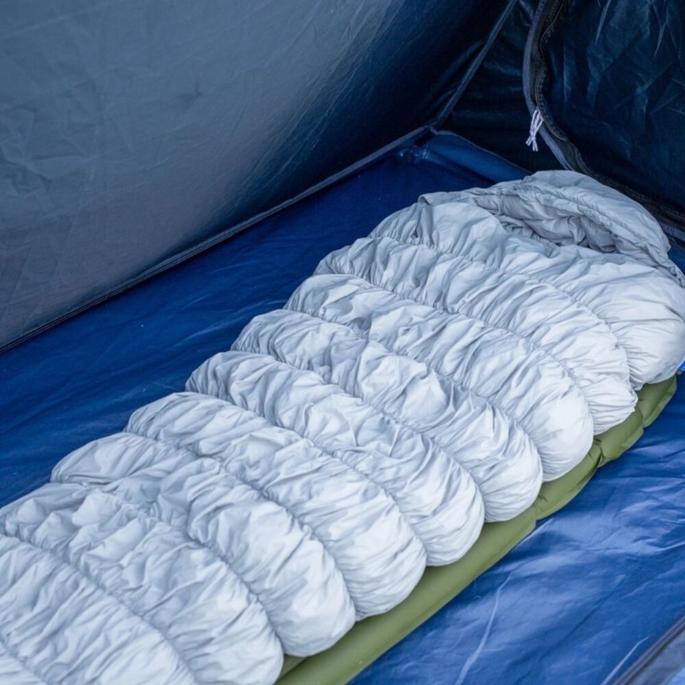 ホールアース（Whole Earth） マミー型シュラフ 寝袋 ACROBAT SLEEPING BAG 5 アクロバットスリーピングバッグ 5 WE2LDE07 GRY  キャンプ 冬 ダウン