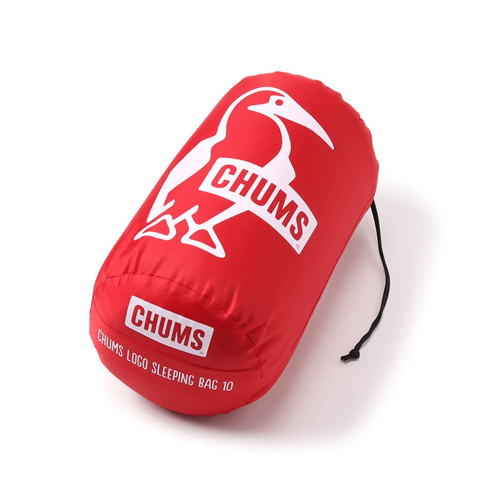 チャムス（CHUMS） シュラフ 封筒型 キャンプ チャムスロゴスリーピングバッグ10 CH09-1251-R001 レッド 寝袋 アウトドア 車中泊 防災