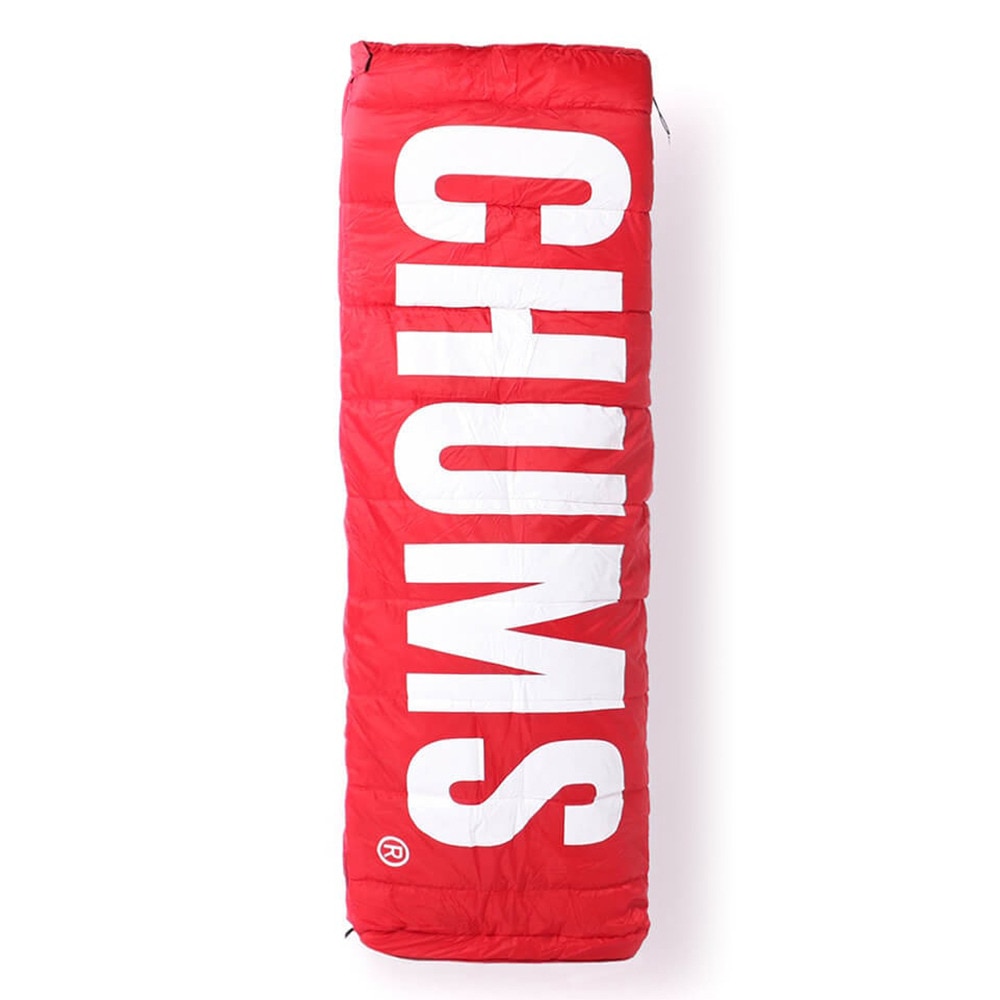 チャムス（CHUMS） シュラフ 封筒型 キャンプ チャムスロゴスリーピングバッグ10 CH09-1251-R001 レッド 寝袋 アウトドア 車中泊 防災