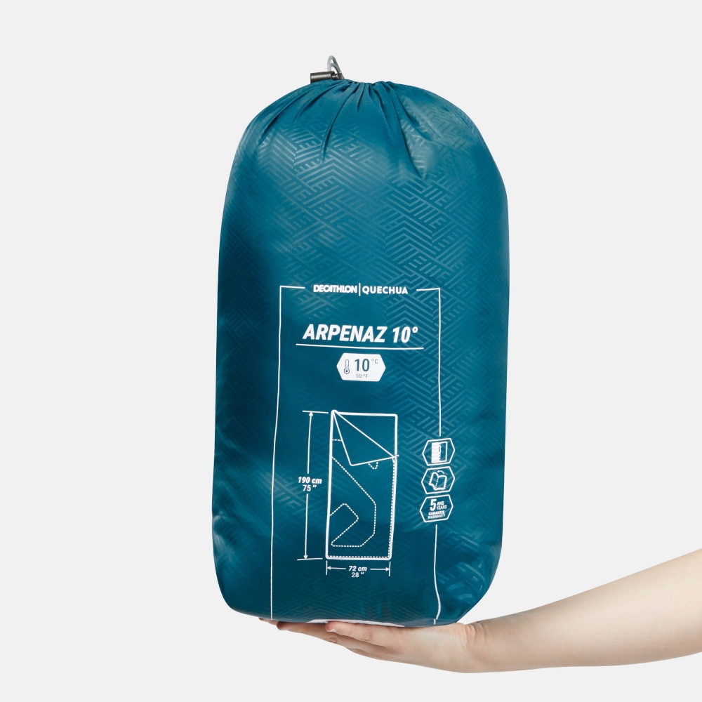 ケシュア（QUECHUA） シュラフ 封筒型 化繊 キャンプ シュラフ 寝袋 ARPENAZ 10度 8737675-4518515