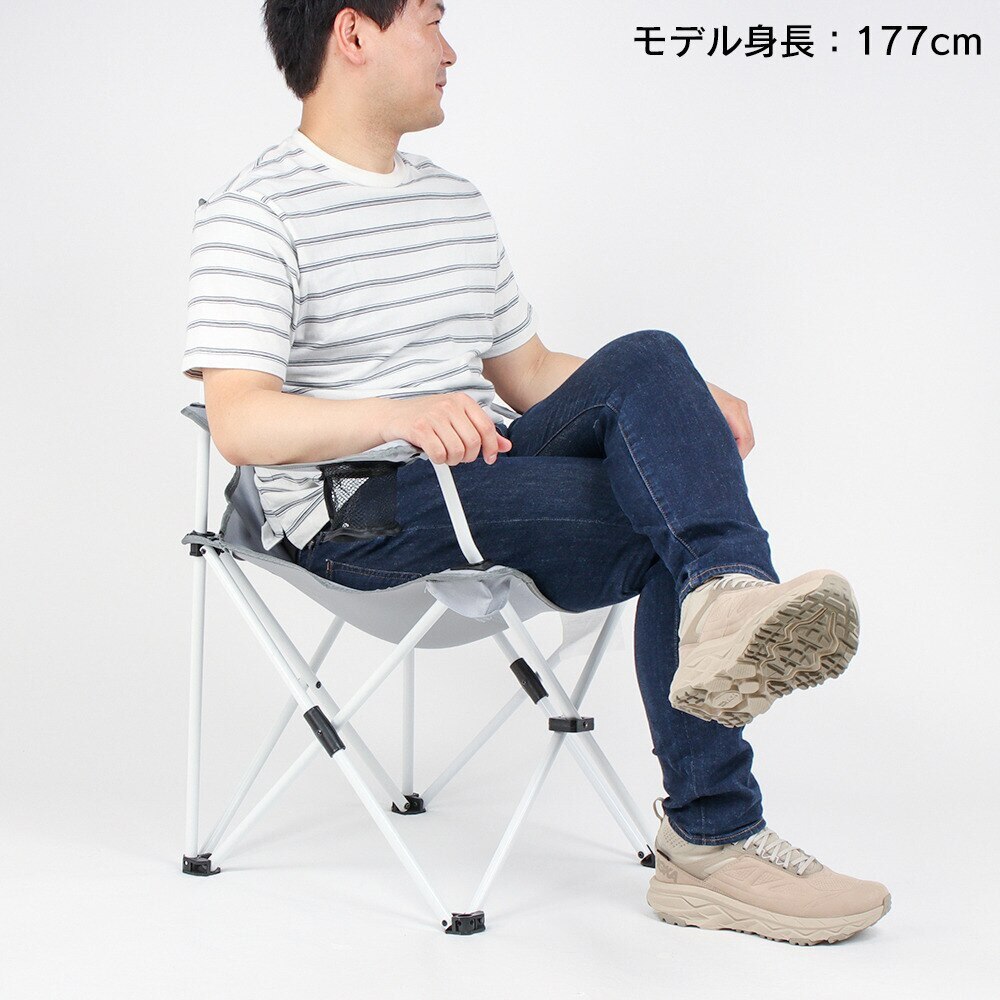 コールマン｜リゾートチェア グレー 2000033559 椅子 イス 折りたたみ アウトドア キャンプ レジャー BBQ バーベキュー カップホルダー  収束型 - アウトドア・キャンプ用品はエルブレス