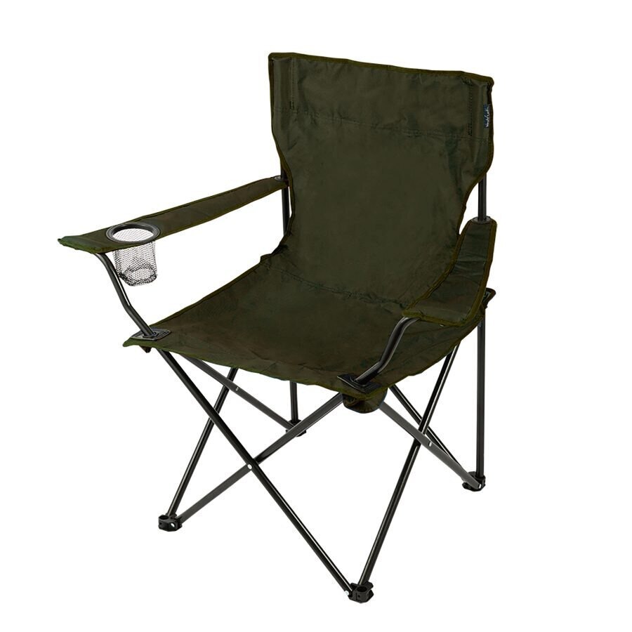 アウトドア チェア 折りたたみ椅子 LUCKY TIME CHAIR WE23DC29 OLIVEバーベキュー キャンプ スチール 緑 グリーン カップホルダー 