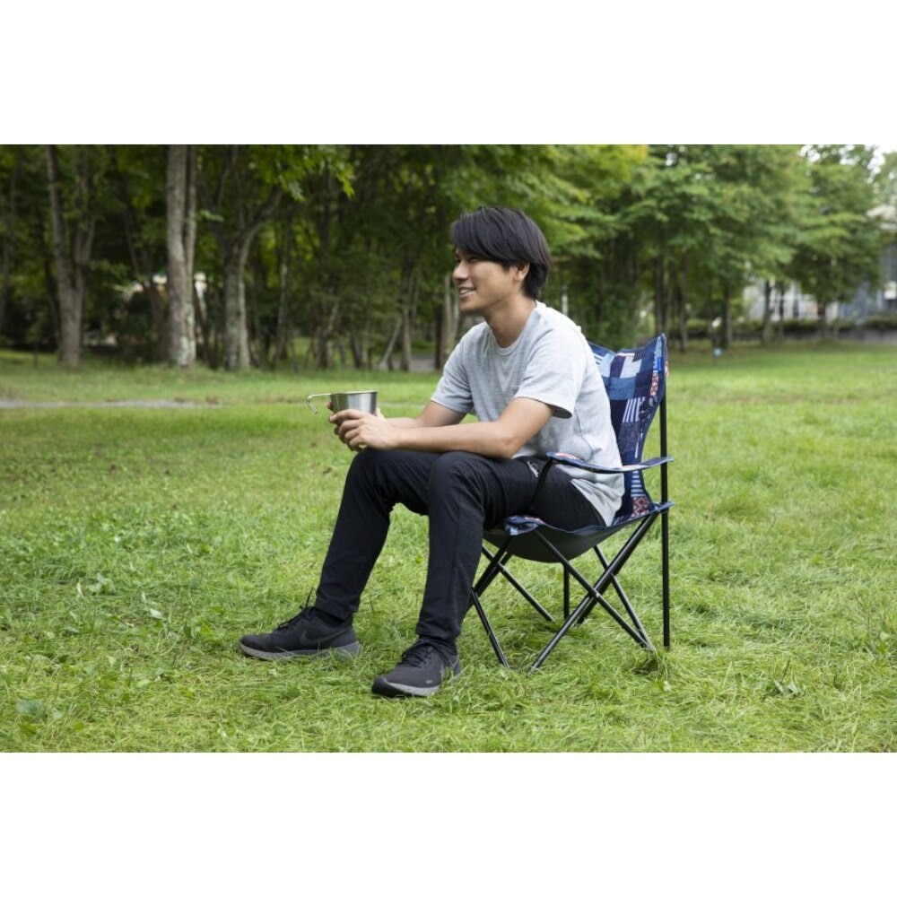 ホールアース（Whole Earth） 在庫限り アウトドアチェア キャンプ 椅子 ドリンクホルダー 収束型 LUCKY TIME CHAIR WE2KDC08 MLT ハイチェア★★★