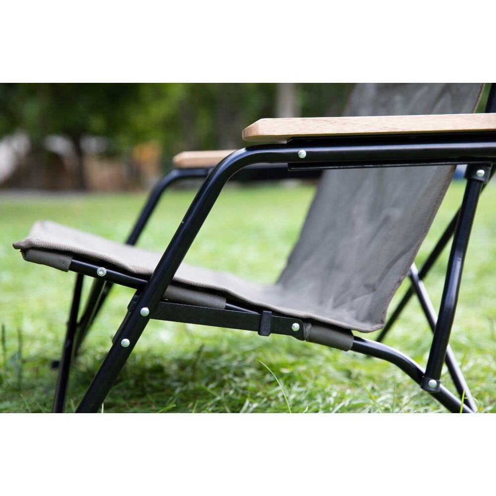 ホールアース（Whole Earth） キャンプ 椅子 アウトドアチェア スチール BONFIRE CHAIR WE2KDC10 OLV ※お一人様一点限り ローチェア
