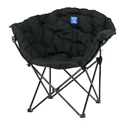 ホールアース（Whole Earth） キャンプ 椅子 ラウンド型 クラムチェア ブラック WE23DC35 BLK