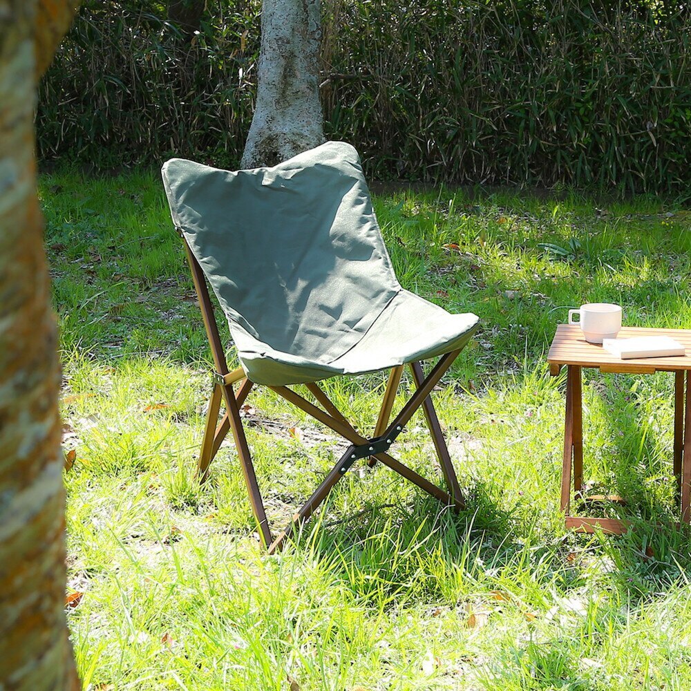不二貿易 リラックスチェア ヘルムート オリーブ 37985 椅子 チェア BBQ バーベキュー レジャー キャンプ アウトドア