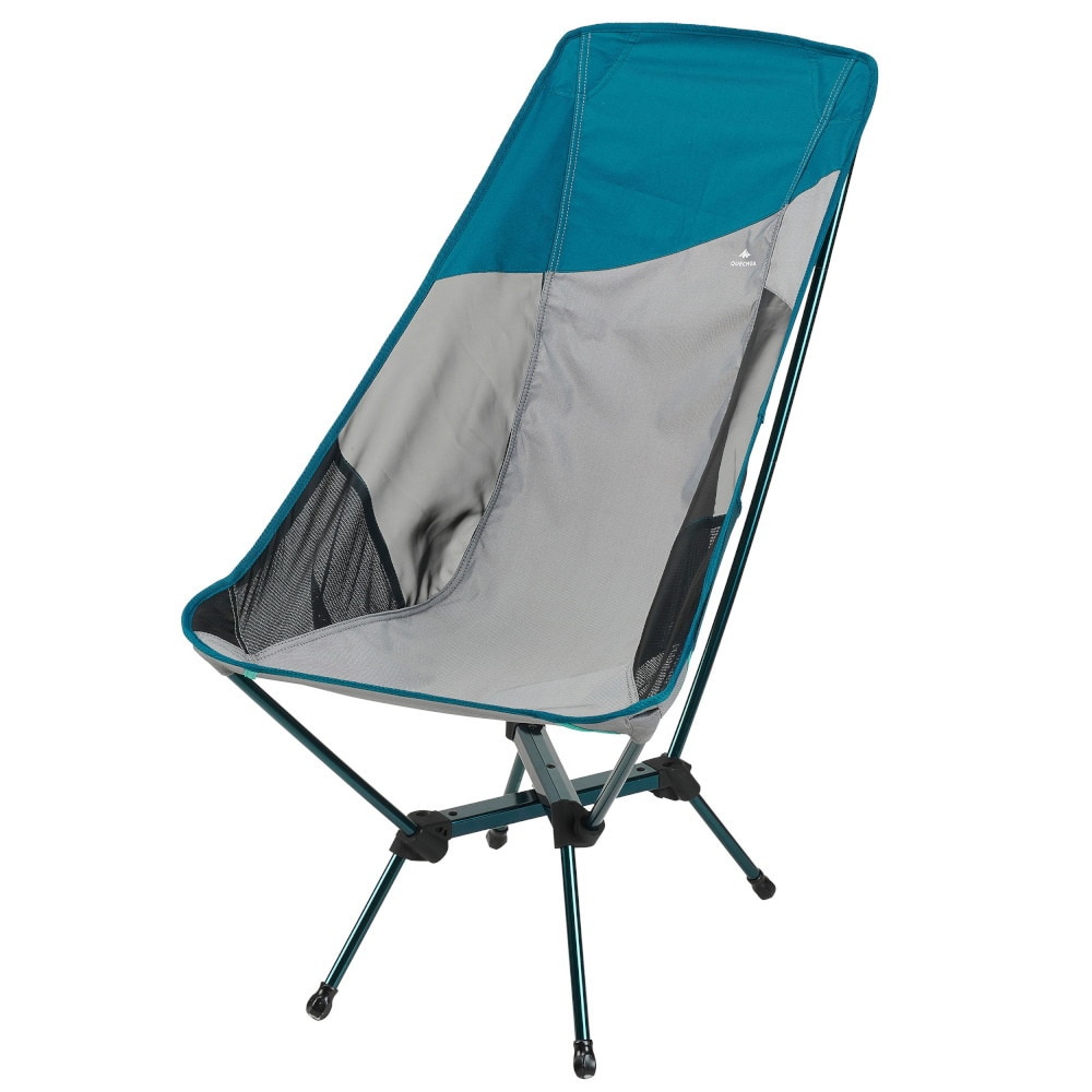 ケシュア（QUECHUA） 椅子 チェア アルミ キャンプ 折りたたみ式 ローチェア コンパクト MH500 背もたれ長め 8512943-2466767