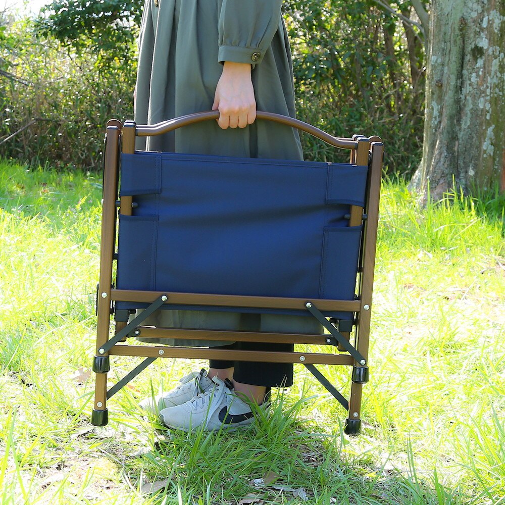 不二貿易 椅子 チェア 折りたたみ フォールディングチェア シュミット 37981 ネイビー