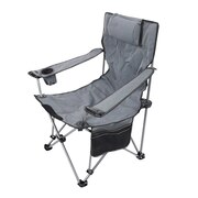 その他ブランド（OTHER BRAND） 椅子 チェア キャンプ 折りたたみ アーム付き リクライニングチェア s3467-GLY グレー