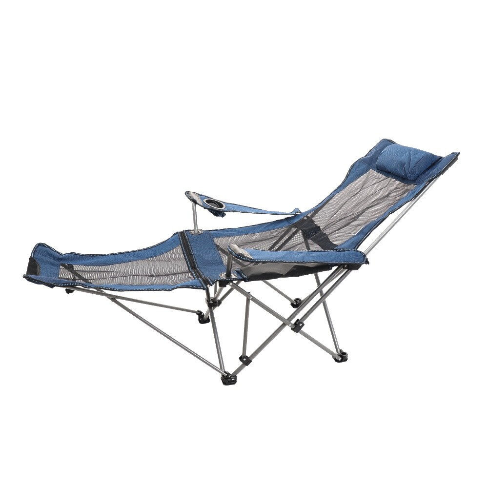 その他ブランド（OTHER BRAND） 椅子 チェア 折りたたみ アーム付き リクライニングチェア sw233-BLU