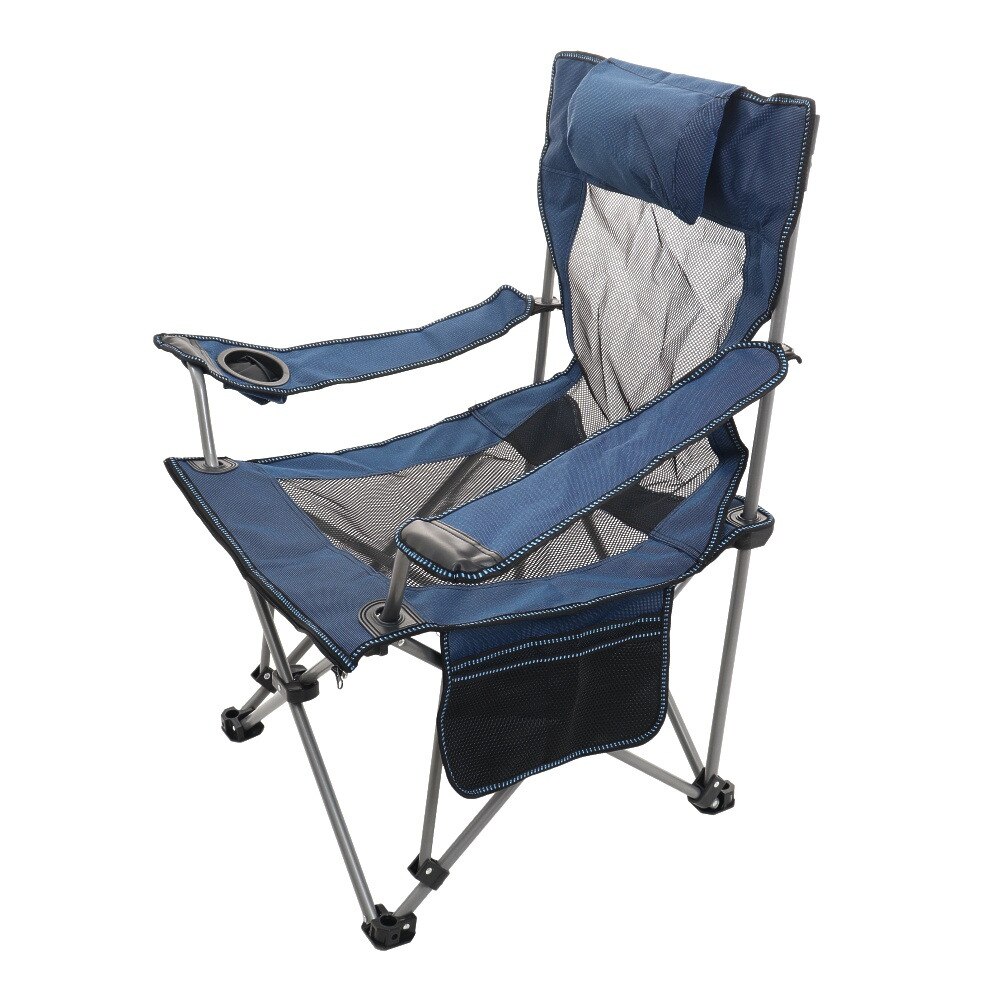 その他ブランド（OTHER BRAND） 椅子 チェア 折りたたみ アーム付き リクライニングチェア sw233-BLU
