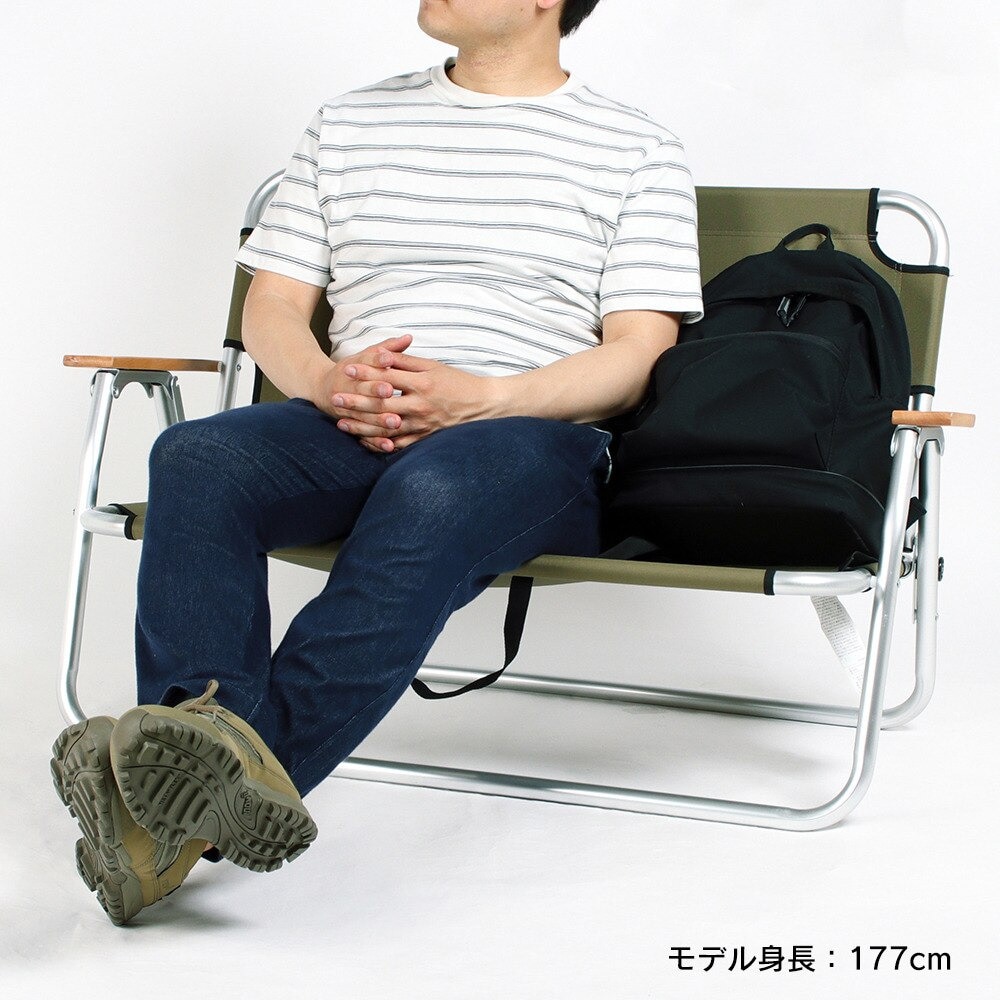 コールマン（Coleman） リラックスフォールディングベンチ オリーブ 2000033807 椅子 イス 折りたたみ アウトドア キャンプ BBQ 軽量