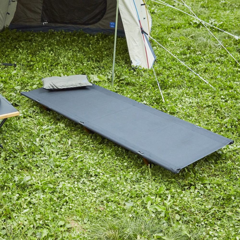 ホールアース(Whole Earth) フェザーウェイトコンパクトコット ブラックブルー WE23DG53 BK×BL アウトドア ベッド BBQ キャンプ